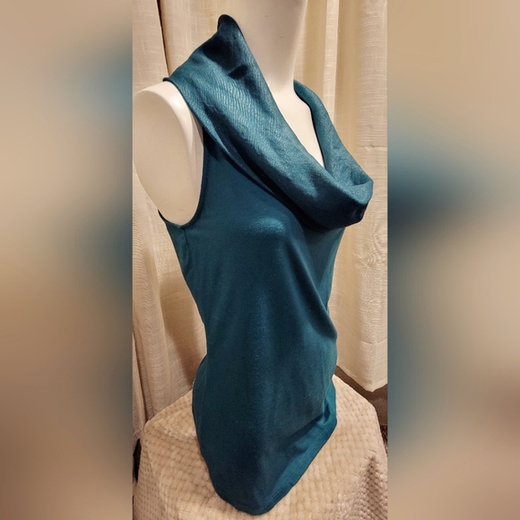 Ann Taylor Sleeveless Cowlneck Shell/Blouse - Picture 4 of 8